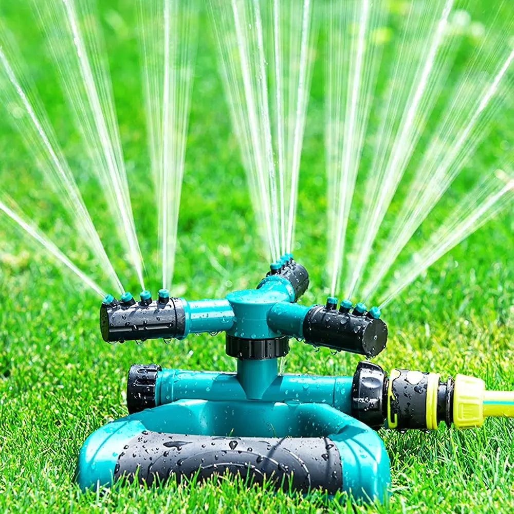 Automatic rotating garden sprinkler for lawns & gardens. Easy hose connection. Shop online across UAE.