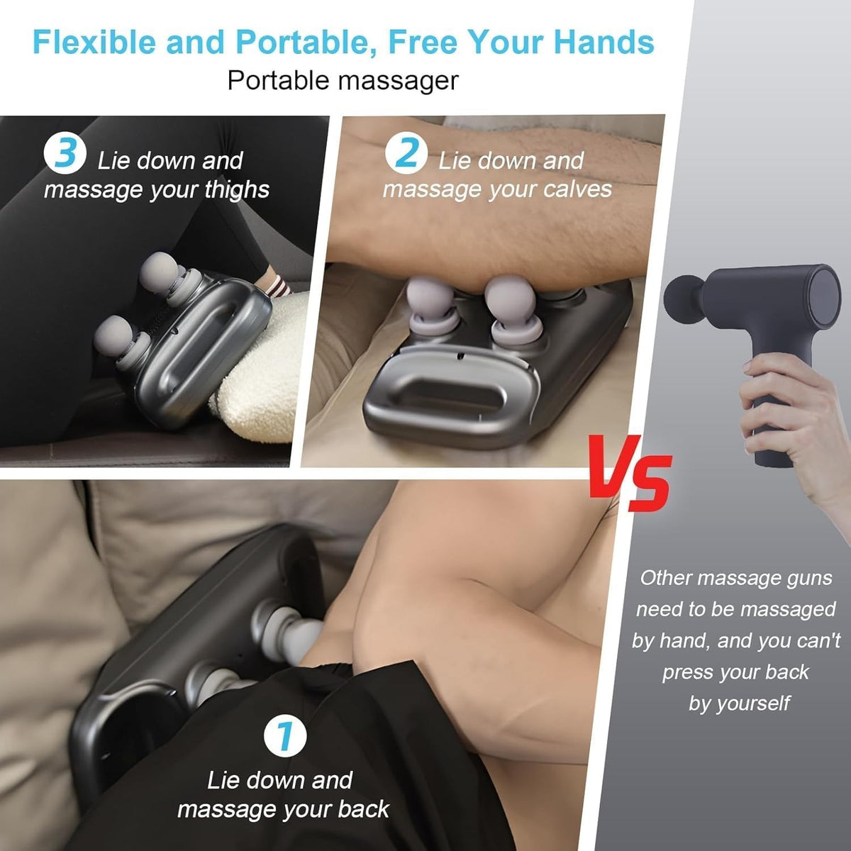 4-Head Electric Fascia Massage Gun – Professional Deep Muscle Massager with Digital Display