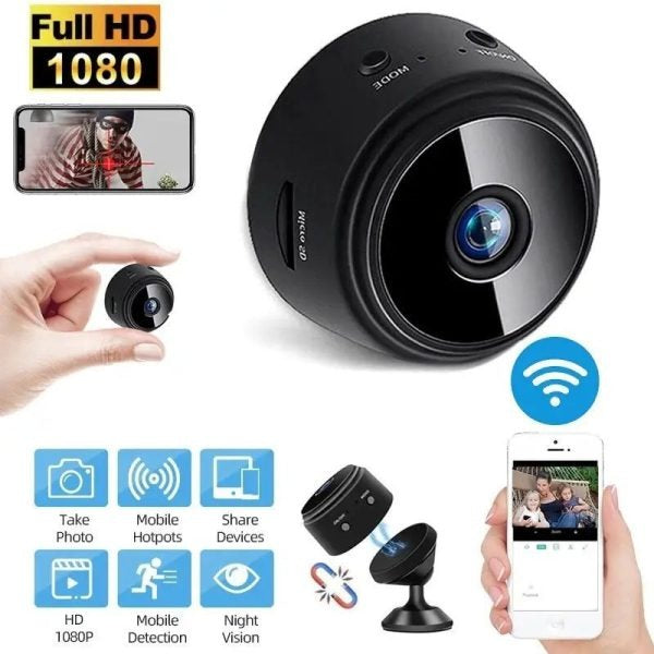 A9 Mini WiFi Security Camera Full HD 1080P with Night Vision & Motion Detection
