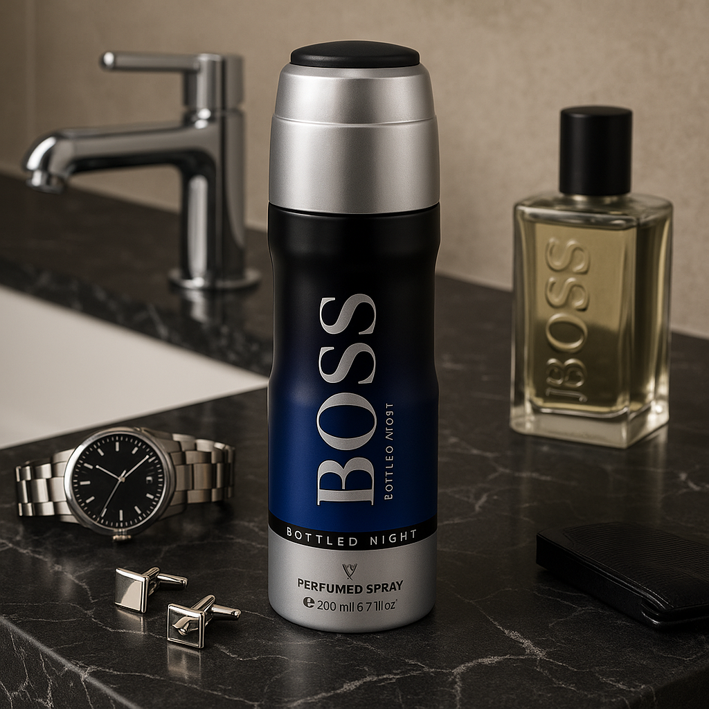 BOSS Bottled Night Perfumed Body Spray for Men – 200ml