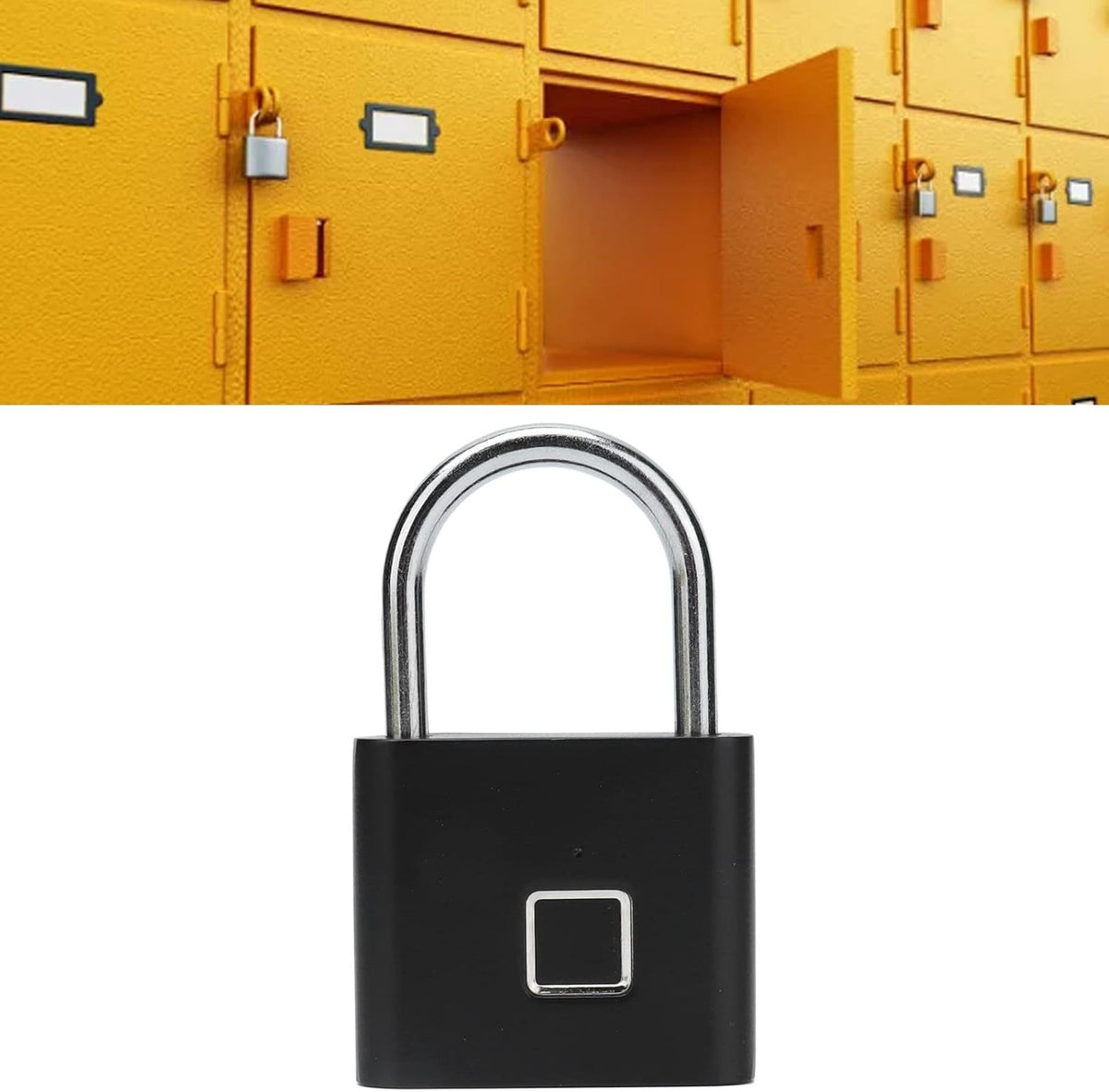 Fingerprint Padlock – Keyless Biometric Lock for Lockers, Cabinets & Personal Storage