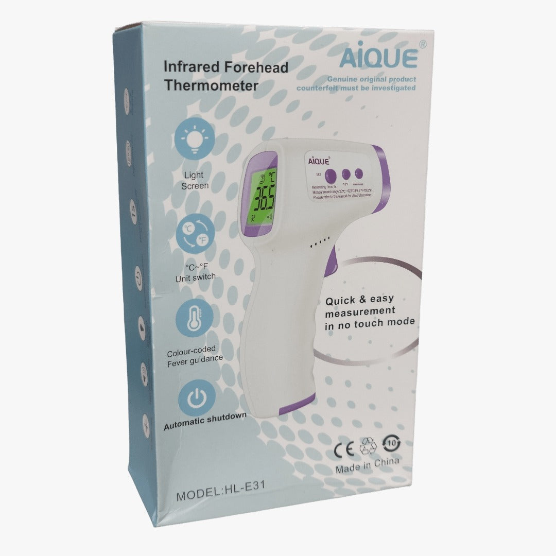 Non-Contact Infrared Forehead Thermometer with Voice Reporting for Children & Adults