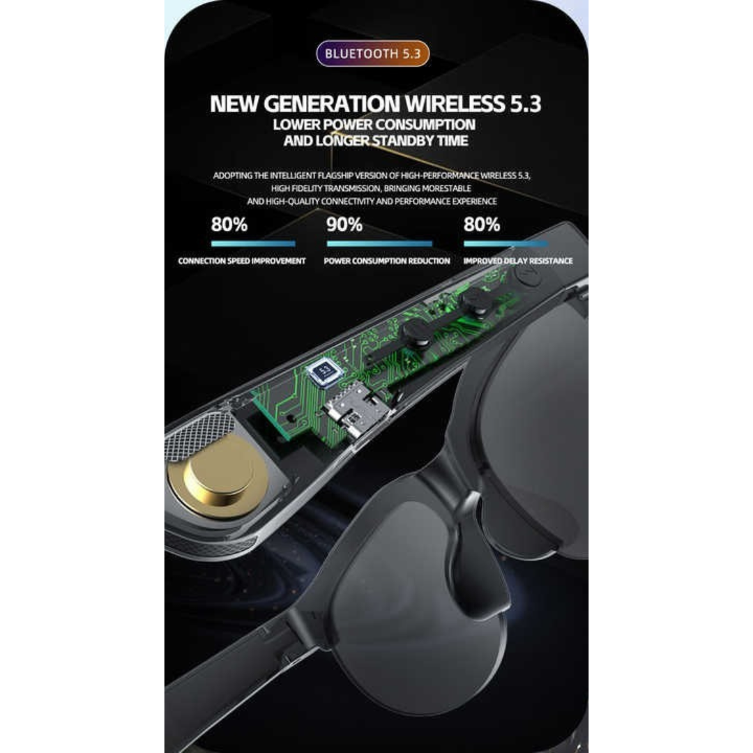 XG88B Pro Wireless Headset Sunglasses – Stylish Smart Audio Glasses