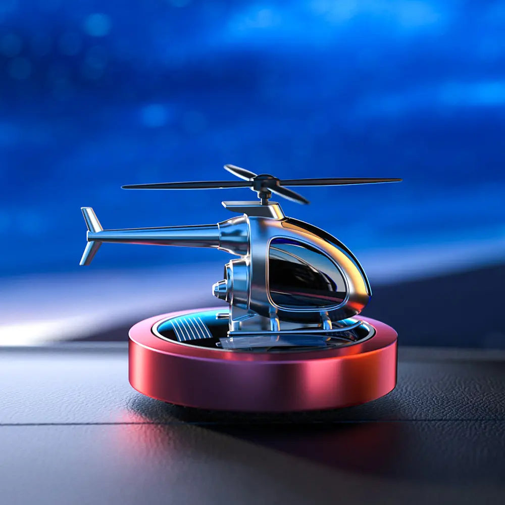 Spinning helicopter dashboard ornament with built-in fragrance diffusion. Shop online across UAE.