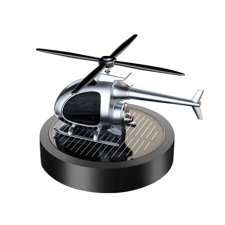Solar-Powered Rotating Helicopter Car Air Freshener – Dashboard Aroma Diffuser