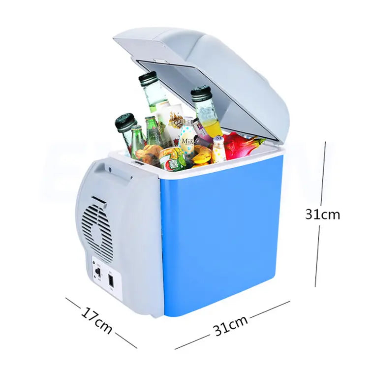 7.5L Portable Car Refrigerator – Dual-Purpose Hot & Cold Box for Car and Home
