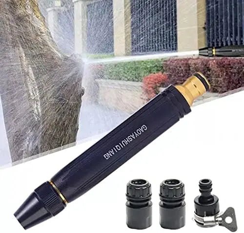 Adjustable Water Spray Nozzle with Hose Connectors – Garden & Car Wash Sprayer