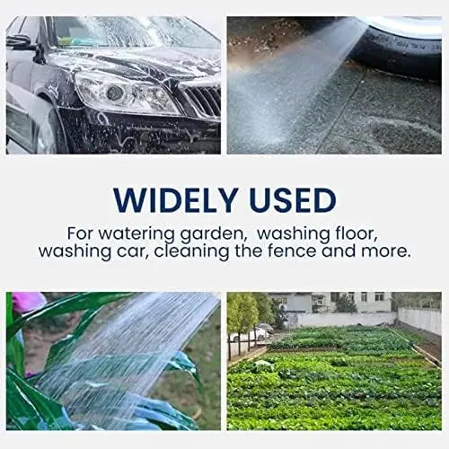 Adjustable Water Spray Nozzle with Hose Connectors – Garden & Car Wash Sprayer