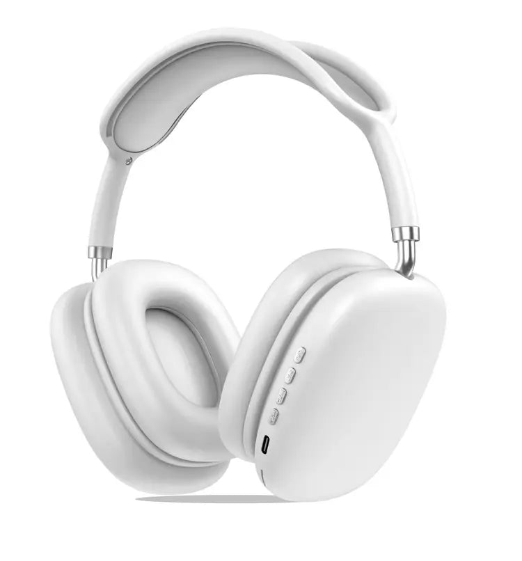 Wireless Over-Ear Headphones – Cushioned Bluetooth-Style Headset with USB-C Port
