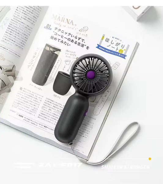 Portable Handheld Mini Fan – Compact Personal Cooling Fan with Wrist Strap
