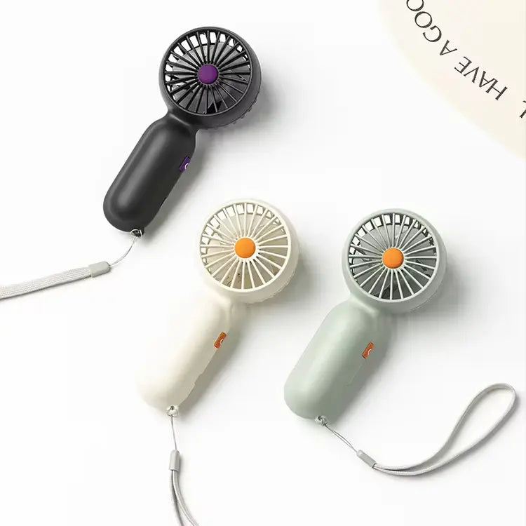 Portable Handheld Mini Fan – Compact Personal Cooling Fan with Wrist Strap