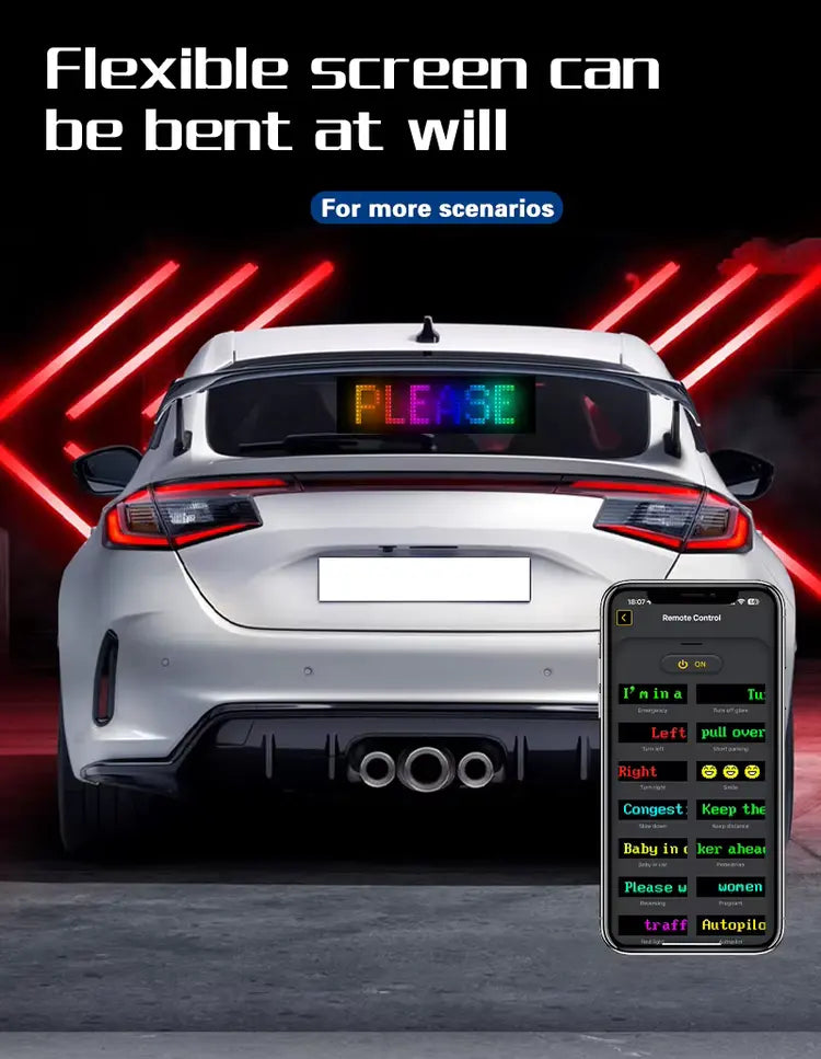 Flexible Programmable LED Display Panel – App-Controlled RGB Matrix Screen