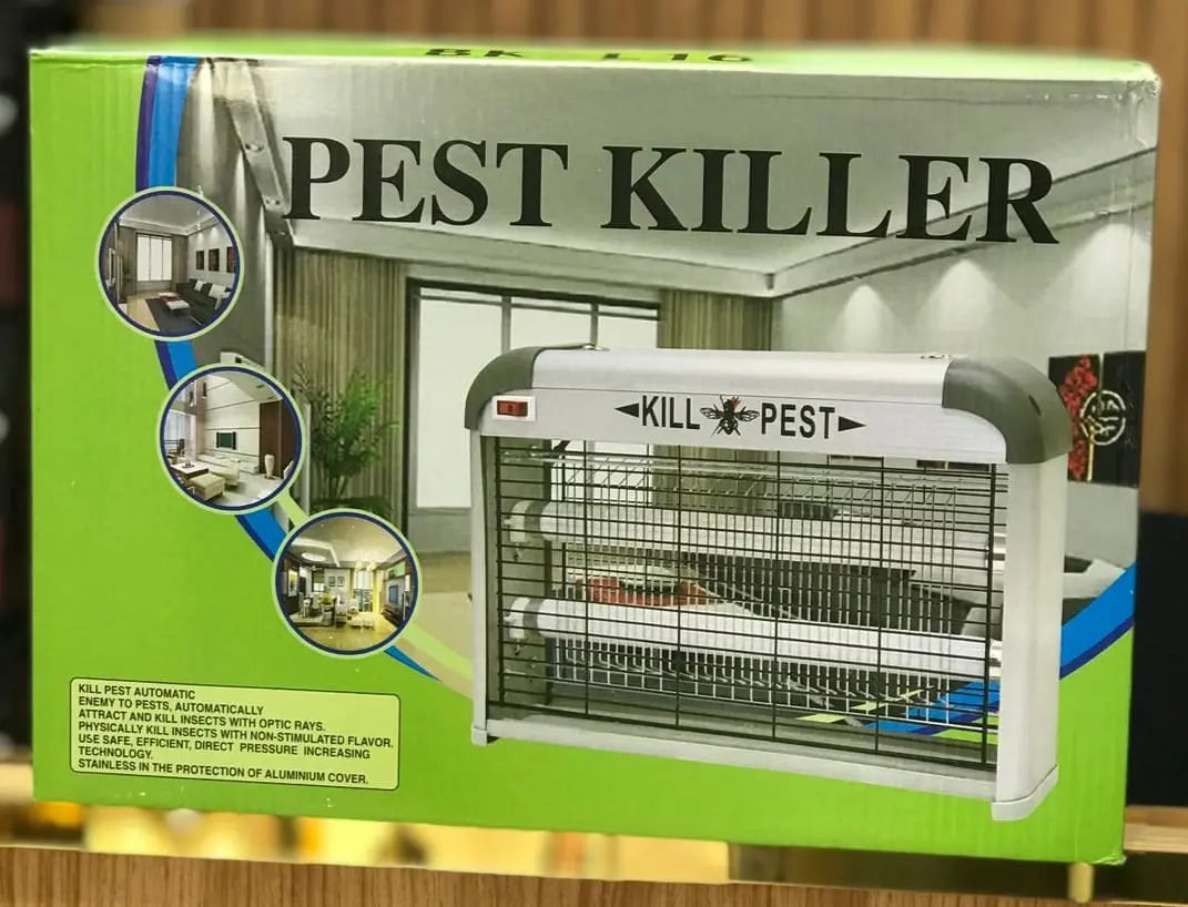 Wall-mounted electric insect killer with UV light attraction. Safe, chemical-free pest control. Shop online across UAE.