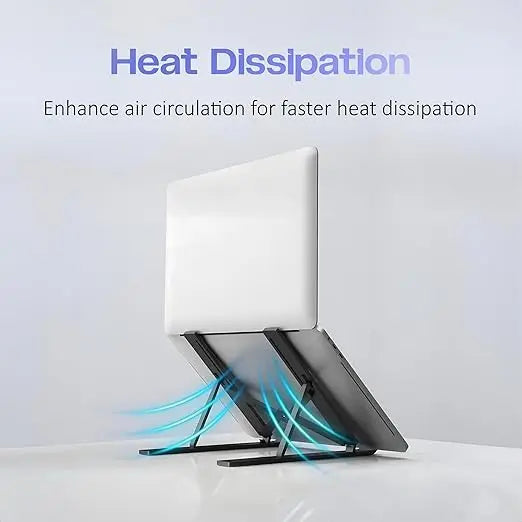 Foldable Adjustable Laptop Stand | Portable Ergonomic Notebook Holder for Desk