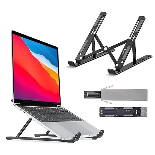 Foldable Adjustable Laptop Stand | Portable Ergonomic Notebook Holder for Desk