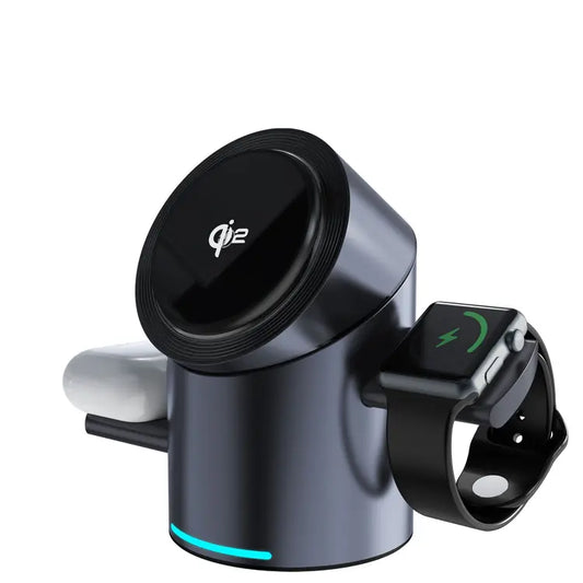 3-in-1 Wireless Charging Station for Phone & Smartwatch | Magnetic Charging Stand