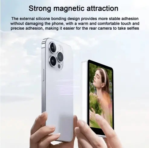 Magnetic Rear Camera Selfie Mirror – MagSafe-Compatible Phone Attachment