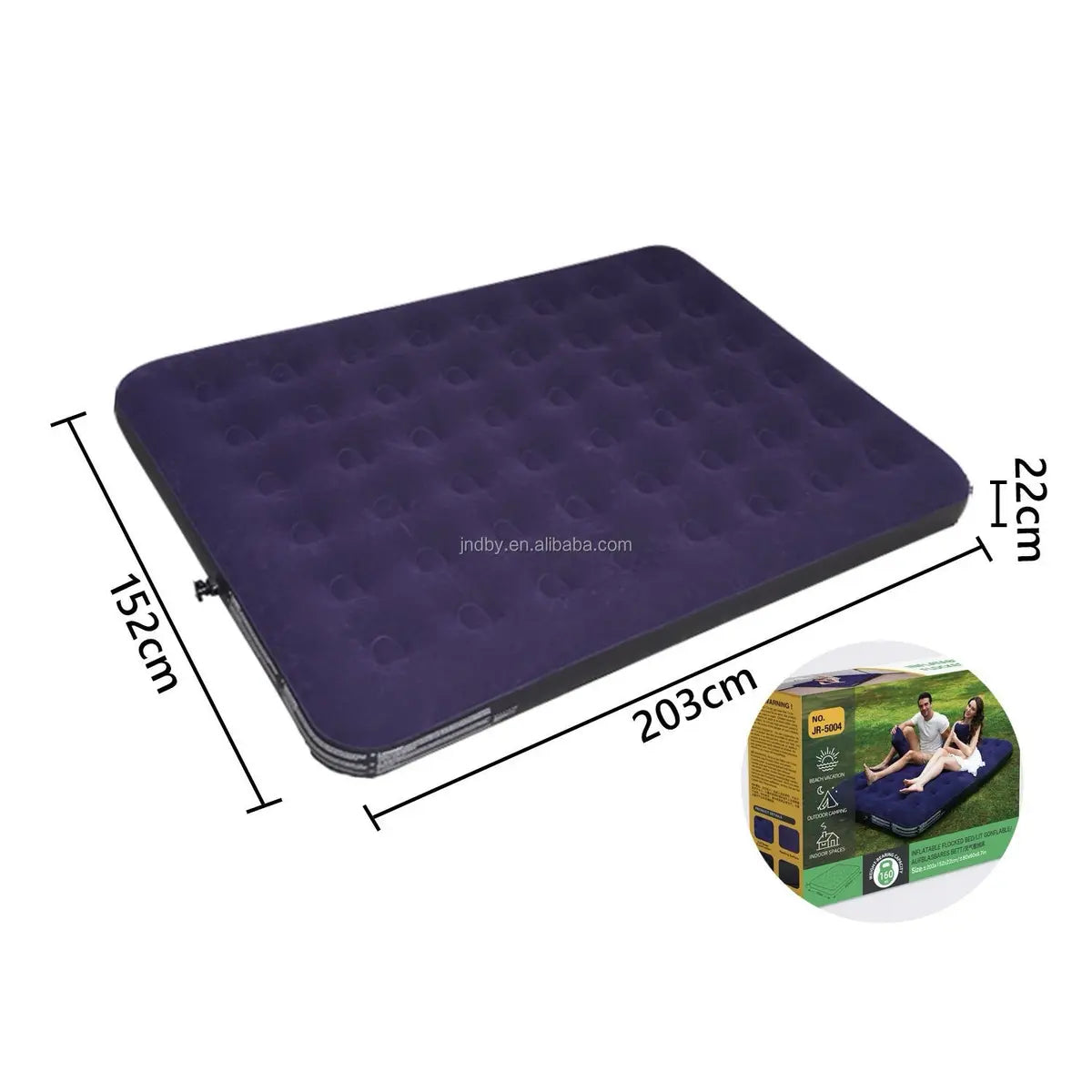 Flocked inflatable air mattress for camping & road trips. Easy to clean, built to last. Shop online across UAE.