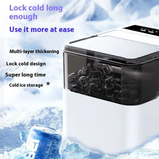 Portable automatic ice maker machine for quick, convenient ice cube production at home. Shop online across UAE. (114 chars)