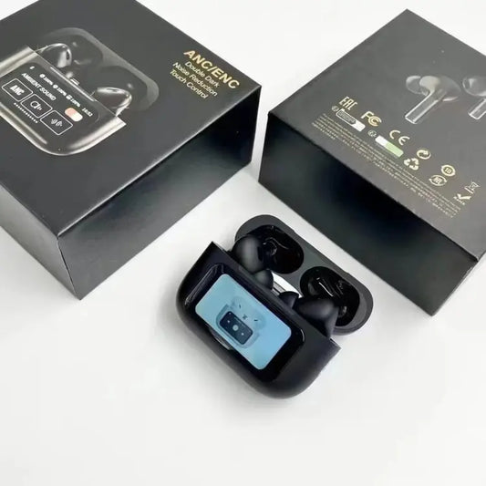 Smart Touch Screen Bluetooth Earbuds – Wireless Headset with LED Display Case