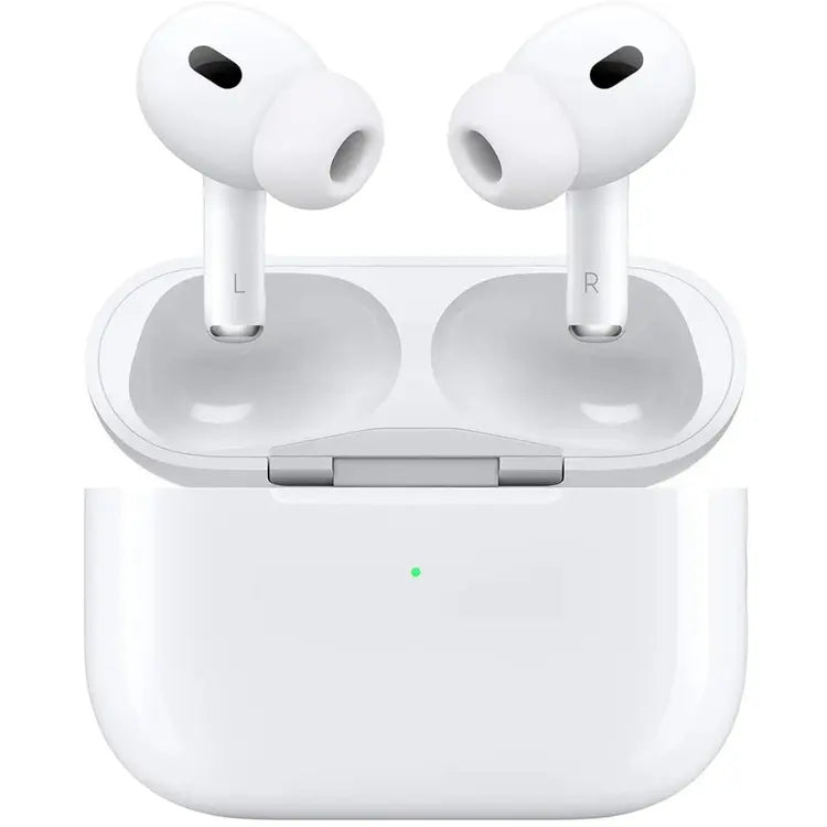 True Wireless Earbuds with Charging Case – Compact White Bluetooth Earphones