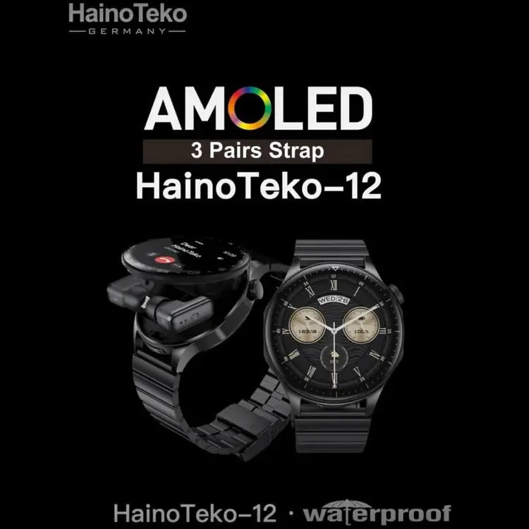HainoTeko 2-in-1 Smartwatch with Built-In Wireless Earbuds | UAE