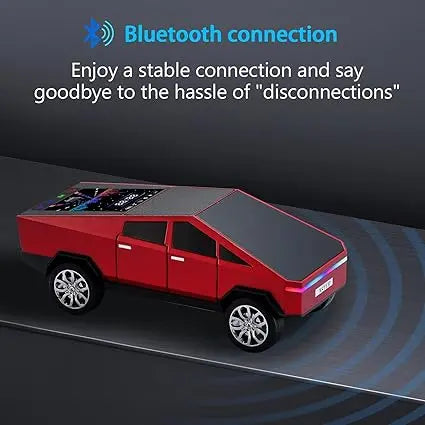 Red Cybertruck-Style Remote Control Toy Car with USB Charging Cable
