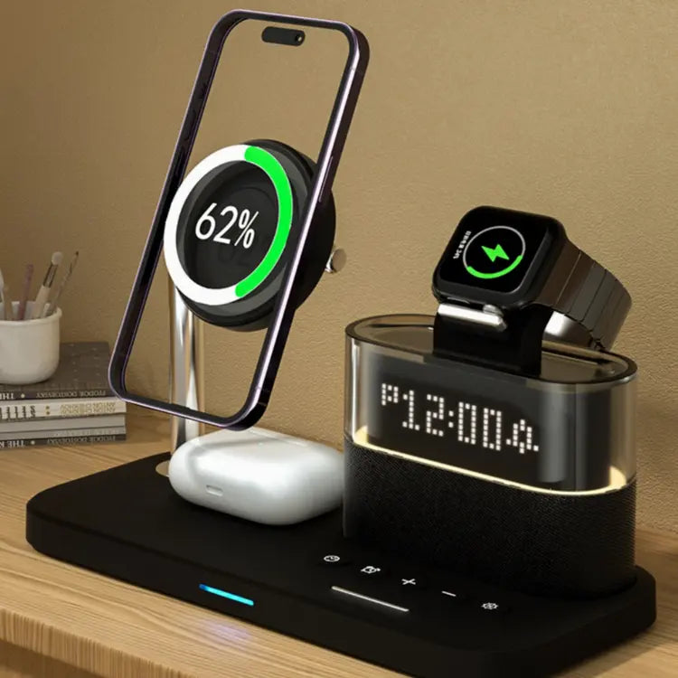 3-in-1 Wireless Charging Station with Speaker | UAE