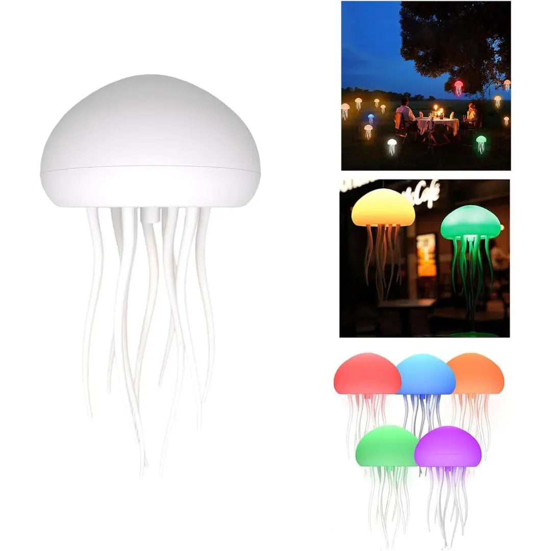 Add whimsical ambiance with this glowing jellyfish LED lamp. Perfect for gardens, patios, cafés & camping. Multiple colors. Fast delivery UAE. (147 chars)