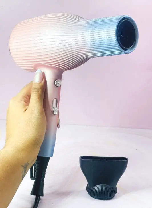 GWE Gradient Hair Dryer with Concentrator Nozzle – Pink & Blue