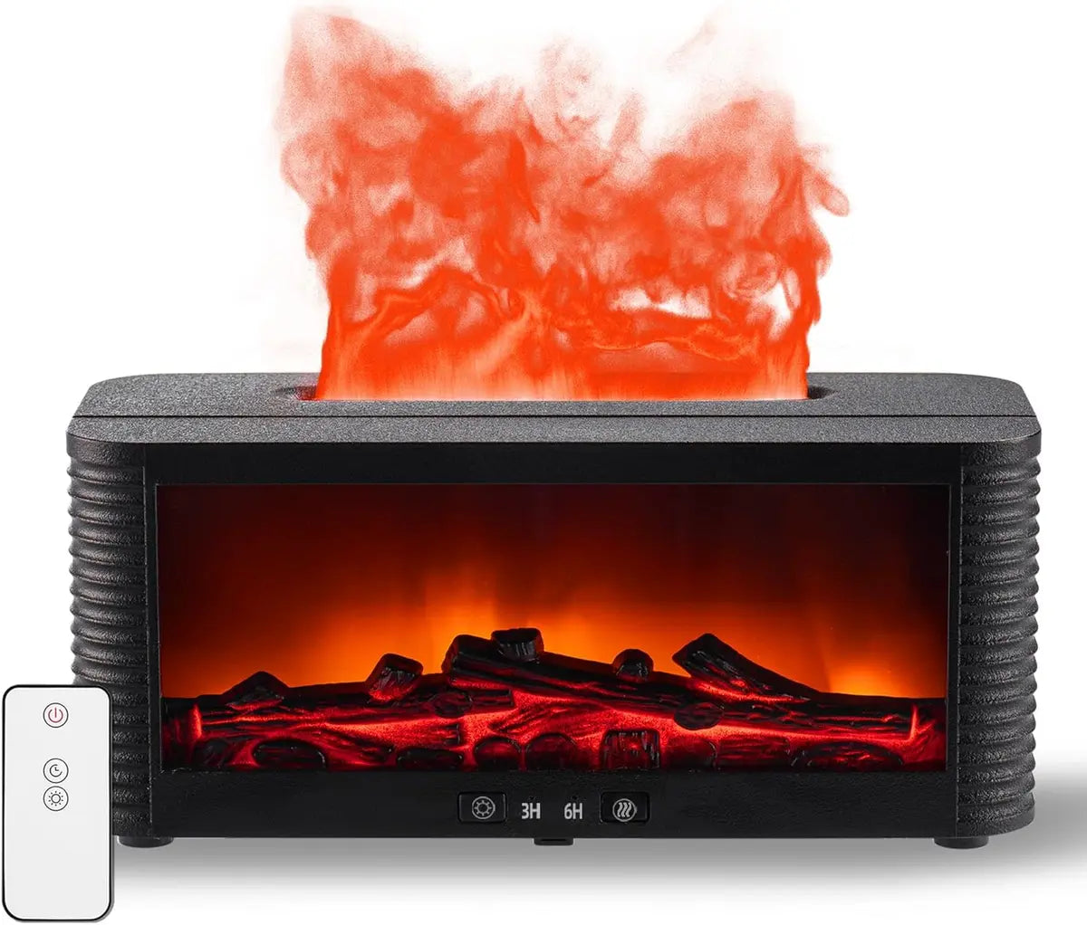 Flame Mist Aroma Diffuser | Realistic Fireplace-Effect Humidifier with Remote Control – UAE