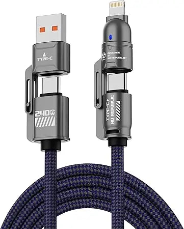 Dual-Head Magnetic Charging Adapter with Automatic Charge Separation