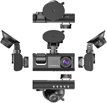 Dual Camera Car Dash Cam – 1080P Front & Rear Recorder with 110° Rotatable Lens