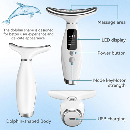 7-in-1 Electric Facial Massager – Sonic Vibration Face & Neck Beauty Tool