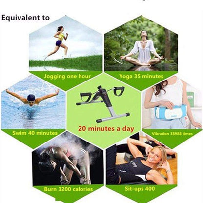 Mini Pedal Exerciser with Digital Display – Portable Arm & Leg Cycle Trainer