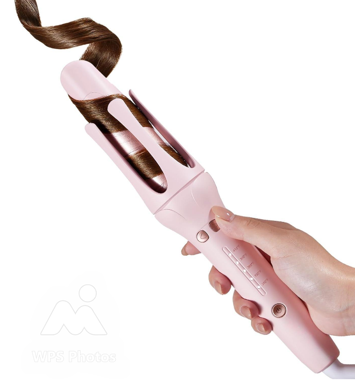 Automatic Hair Curling Iron for Women – Pink Curling Wand & Hair Curler