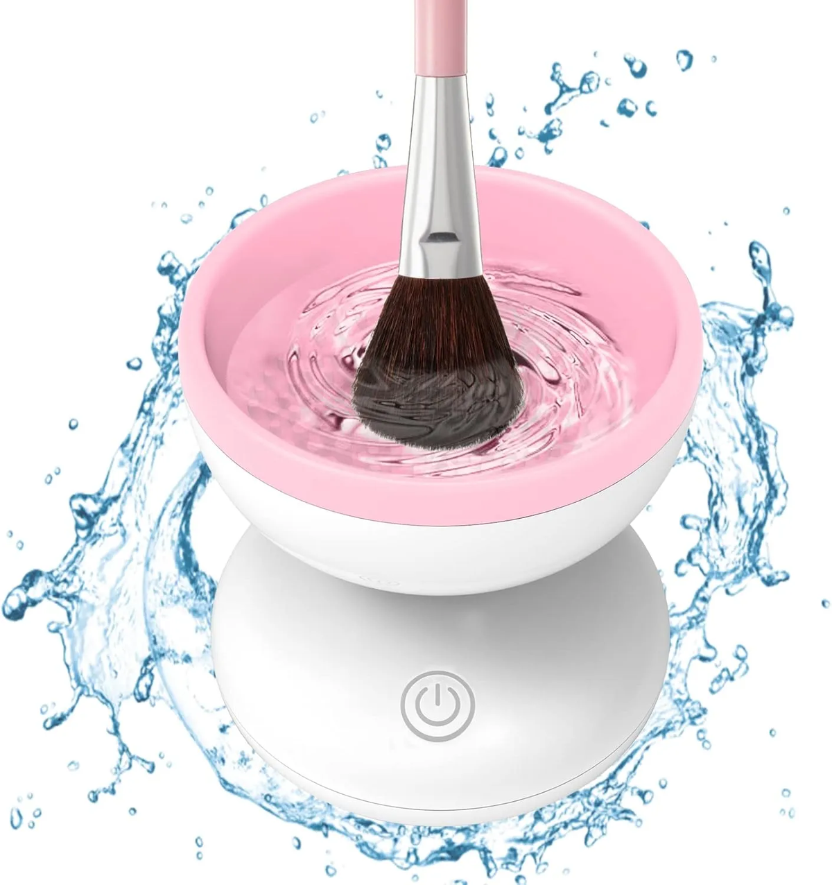 Electric Makeup Brush Cleaner & Washer Machine – Automatic Cosmetic Brush Cleaning Bowl