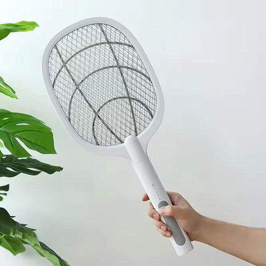 2-in-1 Electric Mosquito Swatter | Handheld Racket & Standing UV Trap with 368nm Light