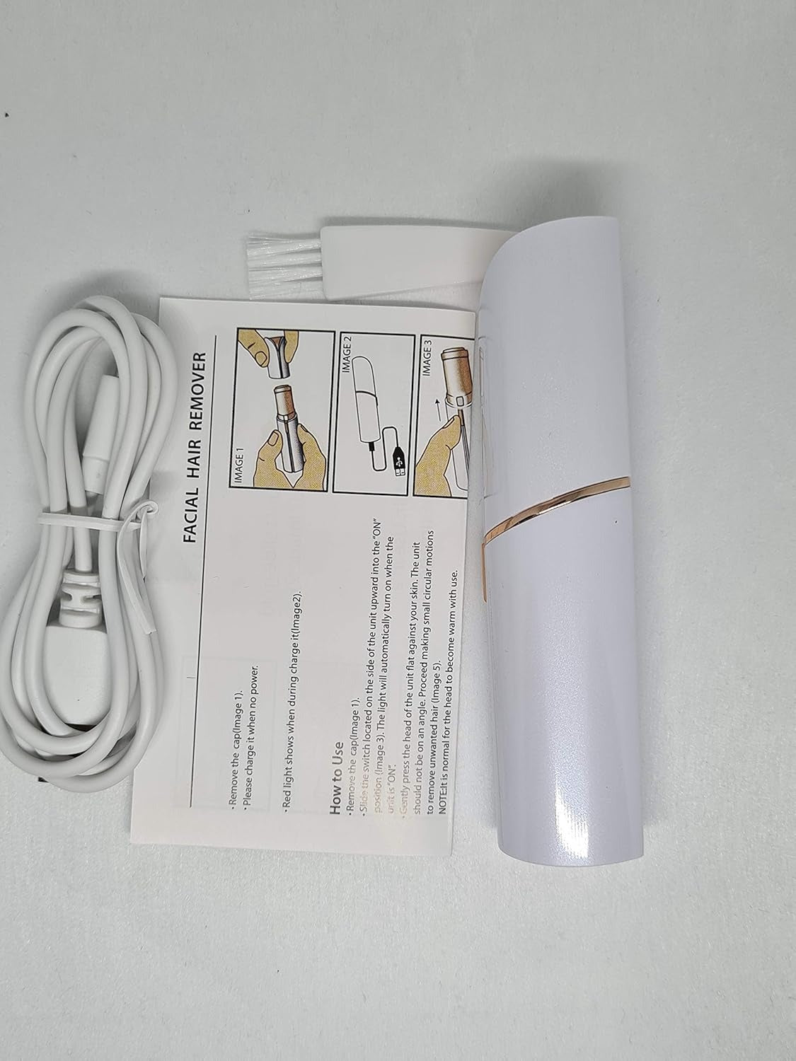 Women’s Electric Facial Hair Remover – Compact Precision Face Trimmer for Gentle Hair Removal