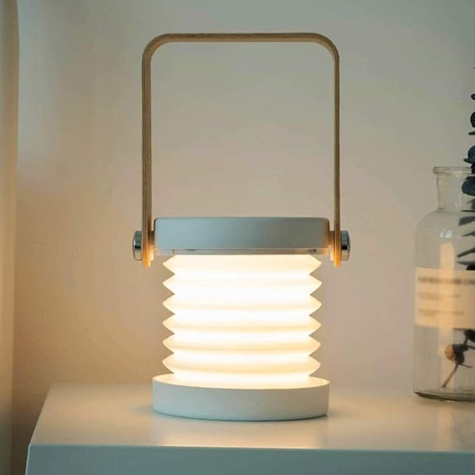Foldable LED Night Light with Carry Handle | Portable Bedside Lamp