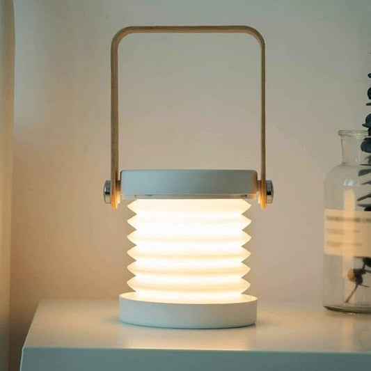 Foldable LED Night Light with Carry Handle | Portable Bedside Lamp