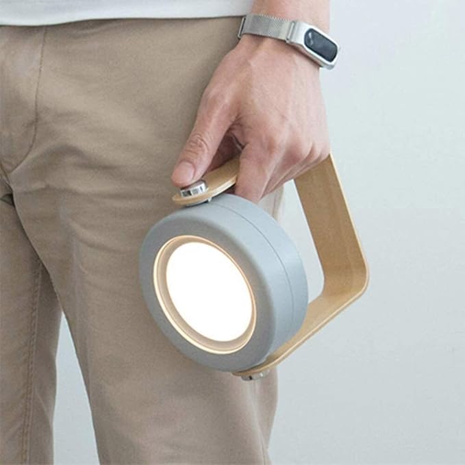 Foldable LED Night Light with Carry Handle | Portable Bedside Lamp