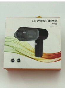 2-in-1 Portable Vacuum Cleaner | Mini Handheld Vacuum for Home and Car with USB Charging