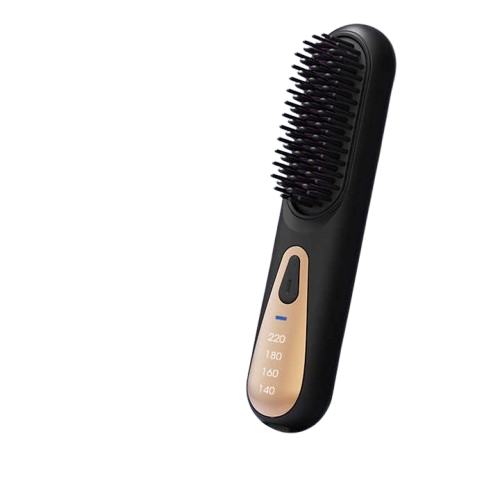 Electric Hair Straightening Brush – Adjustable Temperature Hair Smoothing Comb