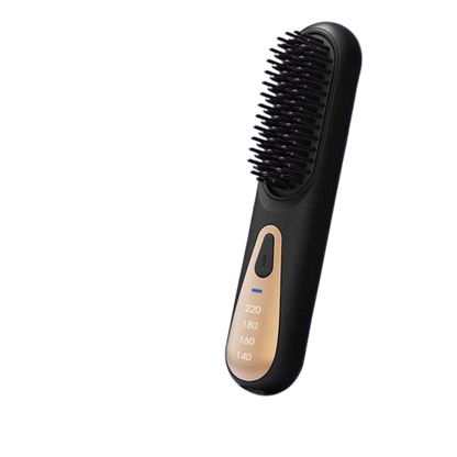 Electric Hair Straightening Brush – Adjustable Temperature Hair Smoothing Comb