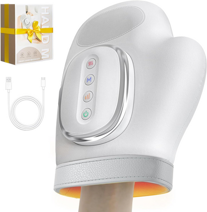 Smart Hand Massager with Heat & Compression – Rechargeable Hand Massage Glove