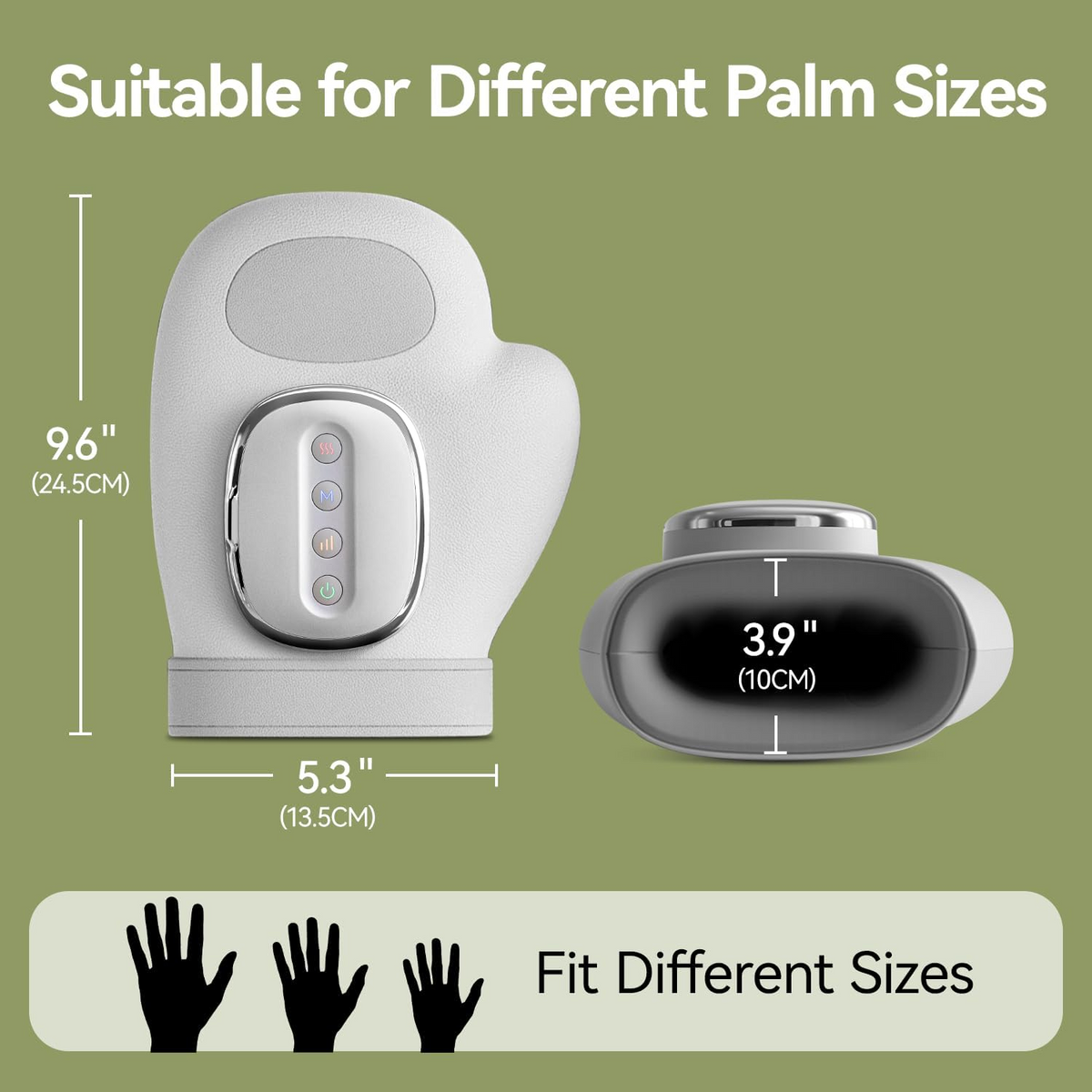 Smart Hand Massager with Heat & Compression – Rechargeable Hand Massage Glove