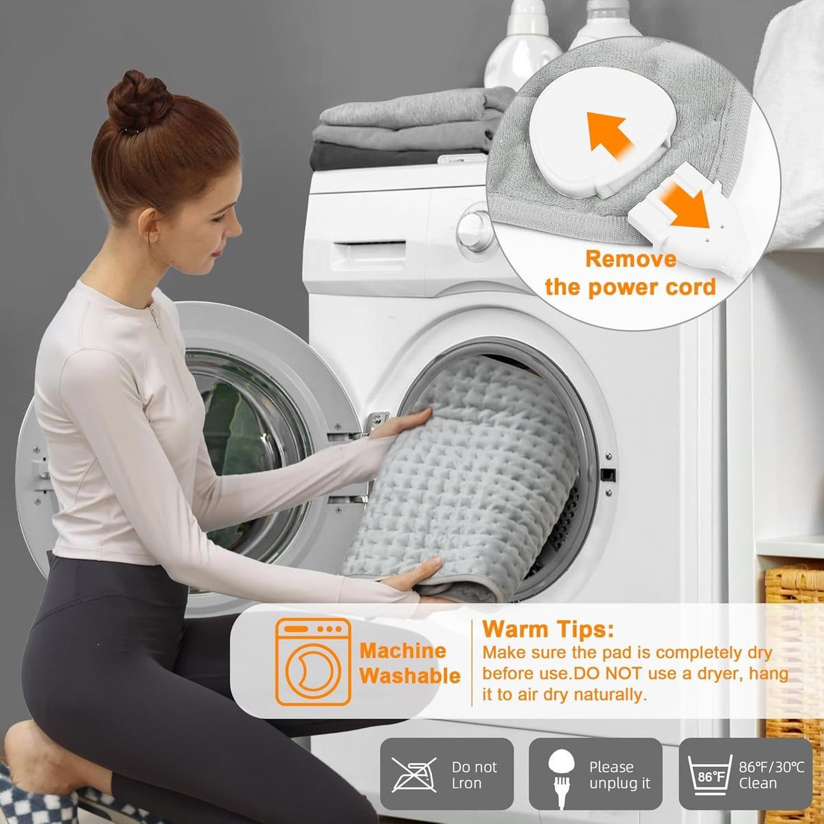 Electric Heating Pad with Adjustable Heat Control – Soft Full-Body Heating Mat for Home & Office