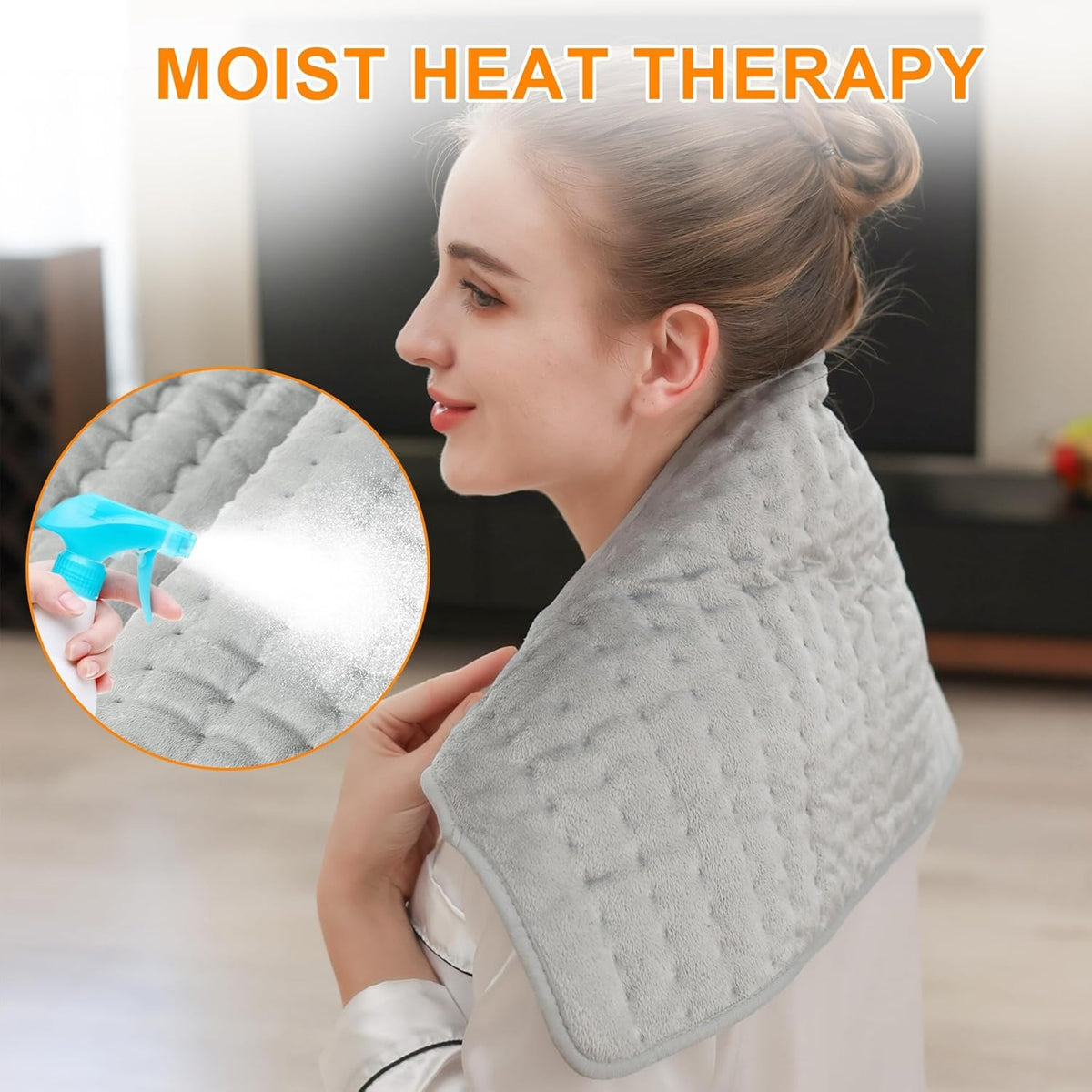 Electric Heating Pad with Adjustable Heat Control – Soft Full-Body Heating Mat for Home & Office