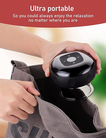 Electric Cupping Massage Device with Suction & Warming Function – Portable Body Massage Cup